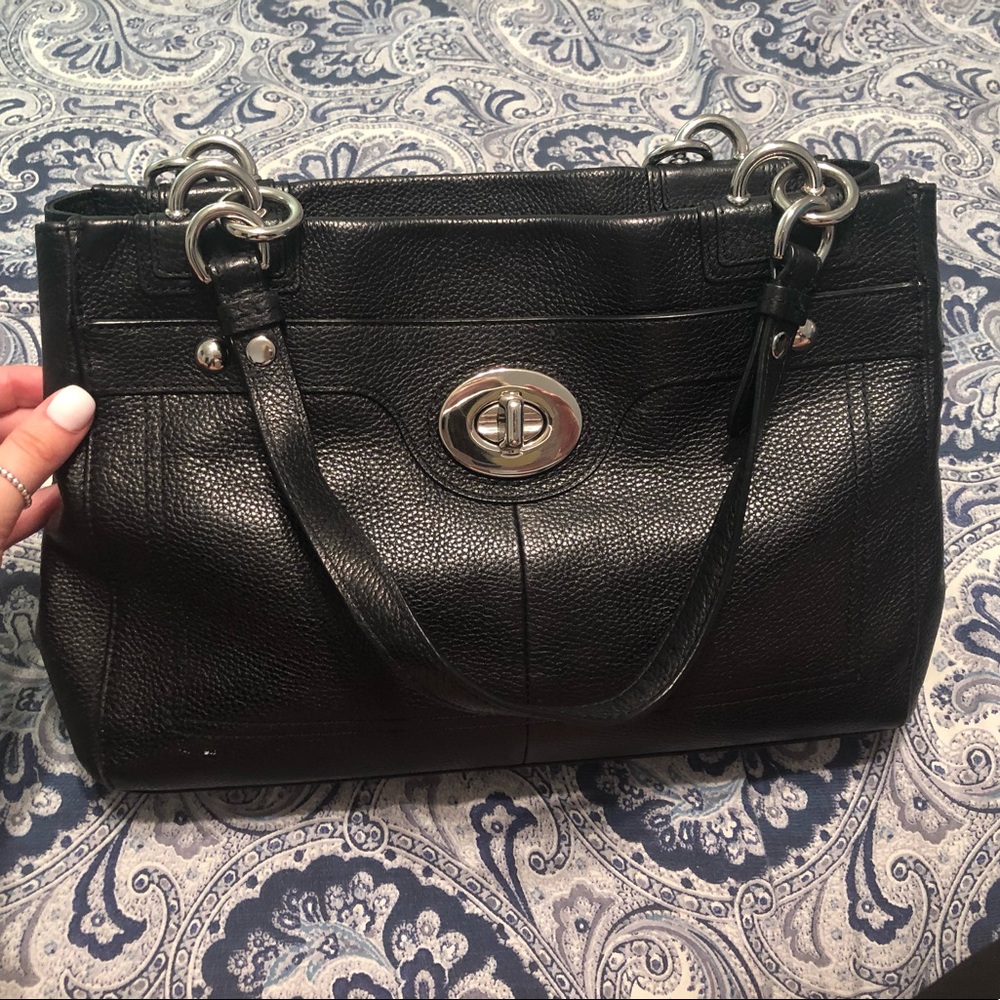 Leather Coach Handbag
